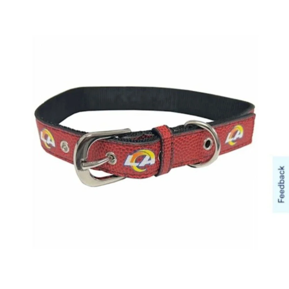 Pets First Best Dog Collar New NFL Signature PRO PVC-Leather Premium Dog Collar